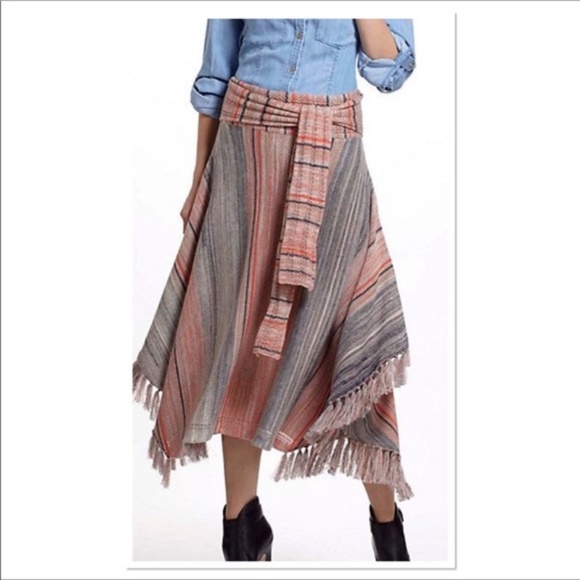 Anthropologie Dresses & Skirts - Anthropologie | Sparrow Fringed Skirt | S